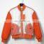 Factory Outlet 2021 Christmas Customized Orange Nylon Transparent Tpu Fabric Jacket Waterproof Bomber Jacket