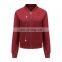 Wholesale women's 2021 high quality spring and autumn cotton material bomber jacket jacket women custom jacket top crop