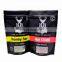 Matte black stand up pouch beef jecky packaging bags with window