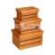 Wooden storage bin container wood shipping crate for fruit toys sundries