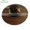 Acacia Wood Plates With Acrylic dome,wood cake plate Round Cake Stand Rotatable and removable