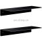 Black Acrylic Display Small Shelf Acrylic Floating Shelves Stick on Wall for Bedroom, Living Room, Bathroom