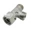 Sae J514 Stainless steel Hydraulic Quick Coupling Tee Pipe connector Hydraulic Tube Fittings