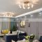 Modern Luxury LED Ceiling Light Nordic Ceiling Pendant Lamps Gold K9 Crystal LED Indoor Pendant Lights