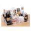Makeup Organizer, Clear Makeup Storage Box Thick Plastic Organizer Tray 9-Compartment Comestics Counter Organization Holder for Brush, Jewelry, Beauty Supplies
