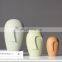 Factory Direct New Style Modern Human Face Shape Ceramic Flower Vases for Home Decor Decorative Flowers