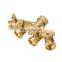 Garden All-copper Four-way Ball Valve Threaded Agriculture Irrigation Bulk Hose Fittings