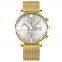 NIBOSI Men's Watches Military Luxury Brand Watch Mens Quartz Mesh Band Fashion Chronograph Luminous Watch 2368 2020 Glass Men