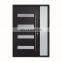 Mahogany external solid hardwood modern design pivot design custom solid wood exterior fiberglass entry doors