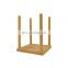 Eco-friendly Nature Bamboo Kitchen Dish Plate Bowl Cup Drying Rack Stand Drainer Storage Pot Lid Holder Organizer