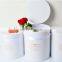 custom cardboard paper cylinder rose packaging luxury round hat box for flowers