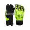 Hi-Vis Reflective work gloves abrasion resistant mechanic impact gloves