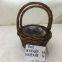 Wicker Basket Round Picnic Cooler Basket