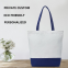 Eco Friendly Recycled Foldable Reusable Durable Foldable Cotton Canvas Tote Bag with Custom Printed Logo