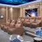 Modern home theater sofa, movie hall, luxury multi-function leather electric sofa, movie viewing room sofa