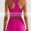Custom Logo Wholesale Women Dancing Yoga Set Gym Fitness Wear Adjustable Shoulder Strap Sexy Bra Leggings 2 Piece Set Suit