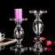 Vintage Clear Crystal Tea Light Pillar Votive Candle Stick Stand Holders Decorative For Wedding Table Christmas Decoration