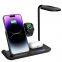 15W LED Desk Lamp Wireless Charger 4-in-1 Cell Phone Wireless Charging Station for Office and Den