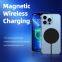 New Trending Transparent Wireless Charger for iphone 14 13 Magnet Charging Built in 1.5M Cable Fast Magnetic Wireless Chargers