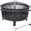 Portable Round High Quality Fire Pit With Smokeless Wood Burning Feature For Outdoor Patio Garden BBQ Grills Backyard Indoor Use