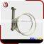 handle for double wire hose clamp