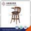 Online commercial bar furniture wooden rustic upholstered counter height chairs