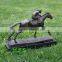 Bronze horse racing sculpture