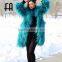 Factory Wholesale Real Lamb Mongolian Sheep Fur Long Coat Winter Coat