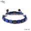 2016 Royal Blue Natural Square Beads Bracelets Wholesale Jewelry With Round Beads Pendants Unisex Knotted Accessory