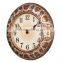 Analog quartz type home decorative antique resin wall mounted clock