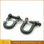 wholesale black adjustable shackle for paracord bracelet