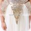 Children Fashion Dresses Newest Designs Sequin Cream Lace Party Wear Dressing for Baby Girls