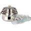 wholesale stainless steel home utensils of cookware with glass lids in china