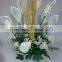 2017 New Garden Decor Lamp Wholesale Price artificial Big size fiber optic Calla Lily Flower Pot