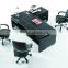 MT-25 leather/PVC cover executive table MDF office executive wood desk set