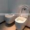 Sanitary Ware New Design Round Wall Hung Toilet Concealed Tank Wall Mounted Toilet