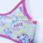 Student bra no padded organic cotton underwear top with print