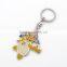 hot sale fashion color enamel customize metal keychain