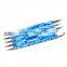 5pcs Blue 2 Way Dotting Marbleizing Painting Pen Tool Nail Art Dotting Tool Free Shipping