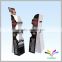 retailers general merchandise custom 3 tiers painted supermarket attractive corrugated cardboard display shelf