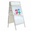 aluminum Double-side poster stand with header