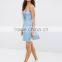 Hot Sale Summer Denim Women Embroidred Mini Dress Factory price