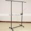 Adjustable double wire Metal clothes hanging display rack