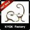 KYOK factory wholesale double curtain rod wholesale,19/22/25mm wall mount brackets,zinc/iron curtain track extension brackets