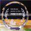 Rectangular clear acrylic trophy award, plexiglass sign display stands