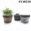 Plastic pots for sale round small hand painted flower pot