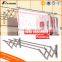 Stainless steel push-pull wall mounted folding clothes drying rack
