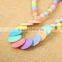Fashion charm jewelry candy color diy acrylic children necklace