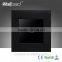 Hot Selling Wallpad 110-250V Black Aluminium Metal Frame Tempered Glass1 Gang Touch Screen Wall Switch Board                        
                                                Quality Choice