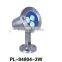 3W blue light led lamp underwater